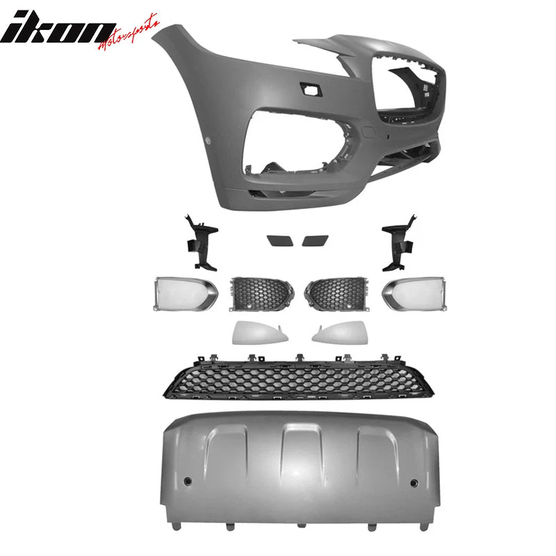 S Style Front Bumper Cover with Grille