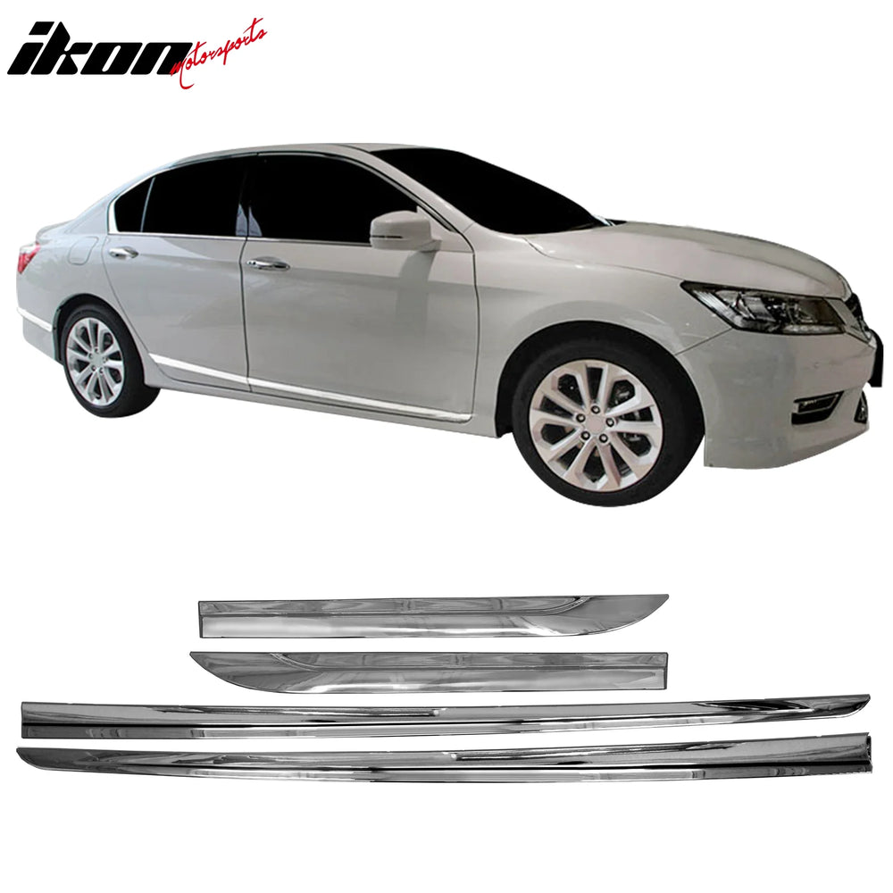 Lower Door Molding 4-Piece Set Chrome ABS