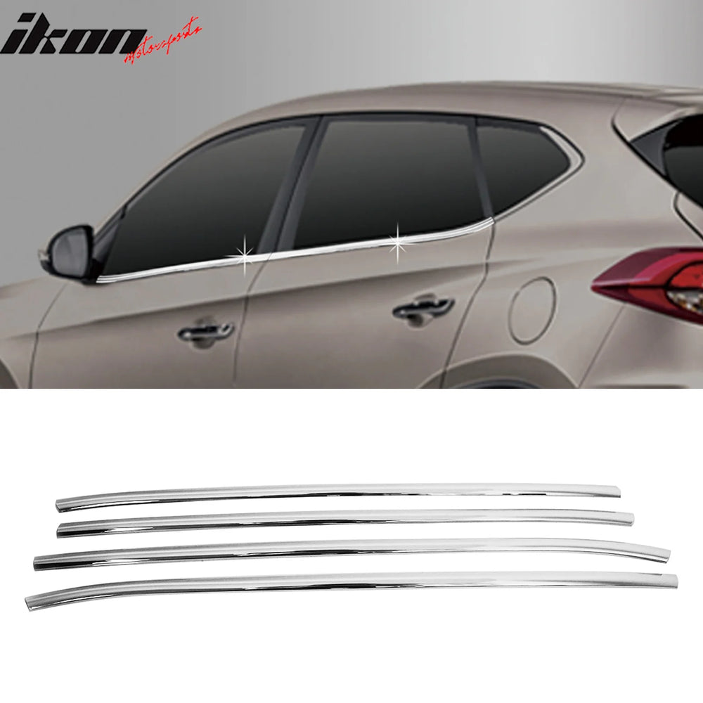 Window Belt Molding Chrome 4-Piece Set