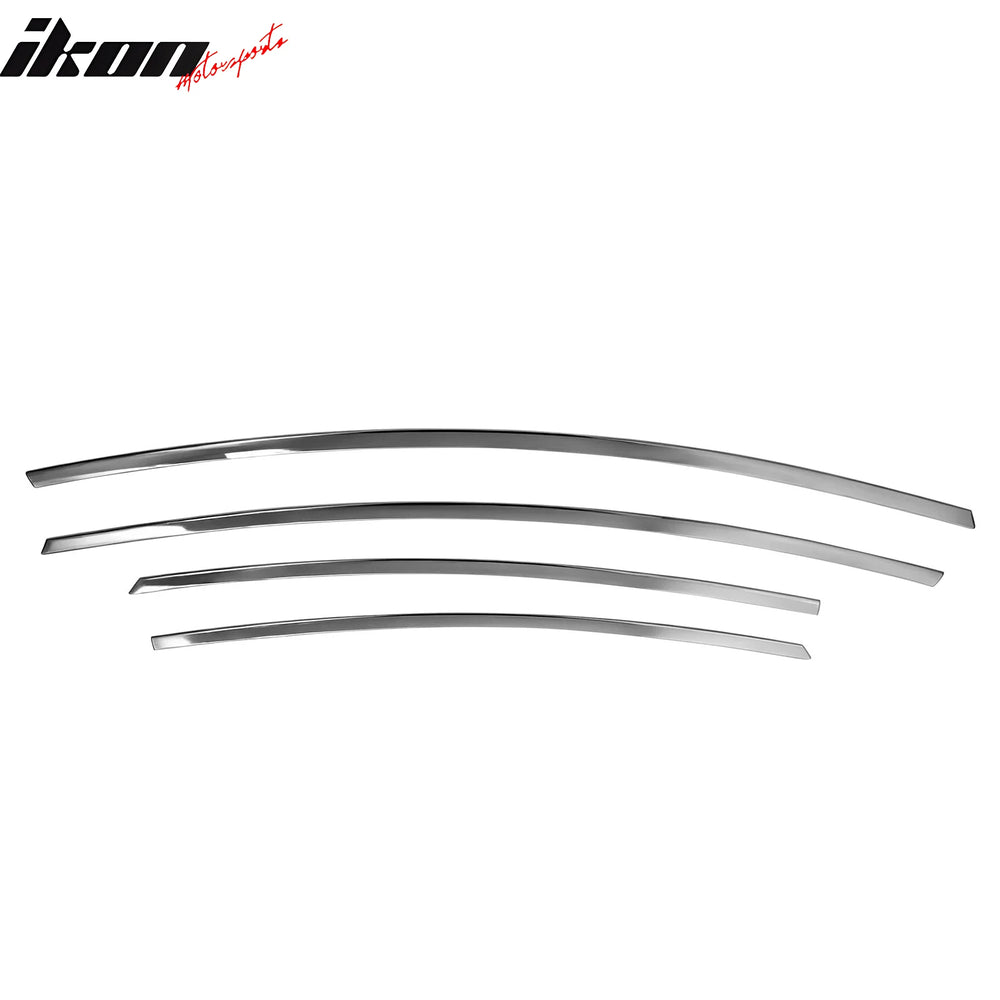Chrome Window Top Molding 4-Piece Set