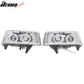 Chrome Front Bumper Headlights Pair