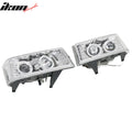 Chrome Front Bumper Headlights Pair
