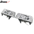 Chrome Front Bumper Headlights Pair