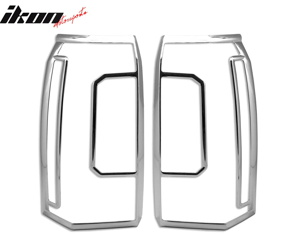 Tail Light Bezel Covers Chrome ABS 2-Piece