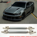 Adjustable Front Bumper Lip Splitter Strut Rod Pair