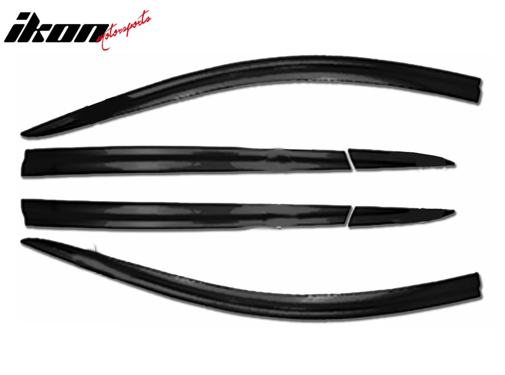Dark Smoke ABS Window Visors 6-Piece Set