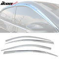 Chrome ABS Window Visors 6 Piece Set