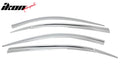 Chrome ABS Window Visors 6 Piece Set