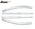 Chrome ABS Window Visors (Set of 6)