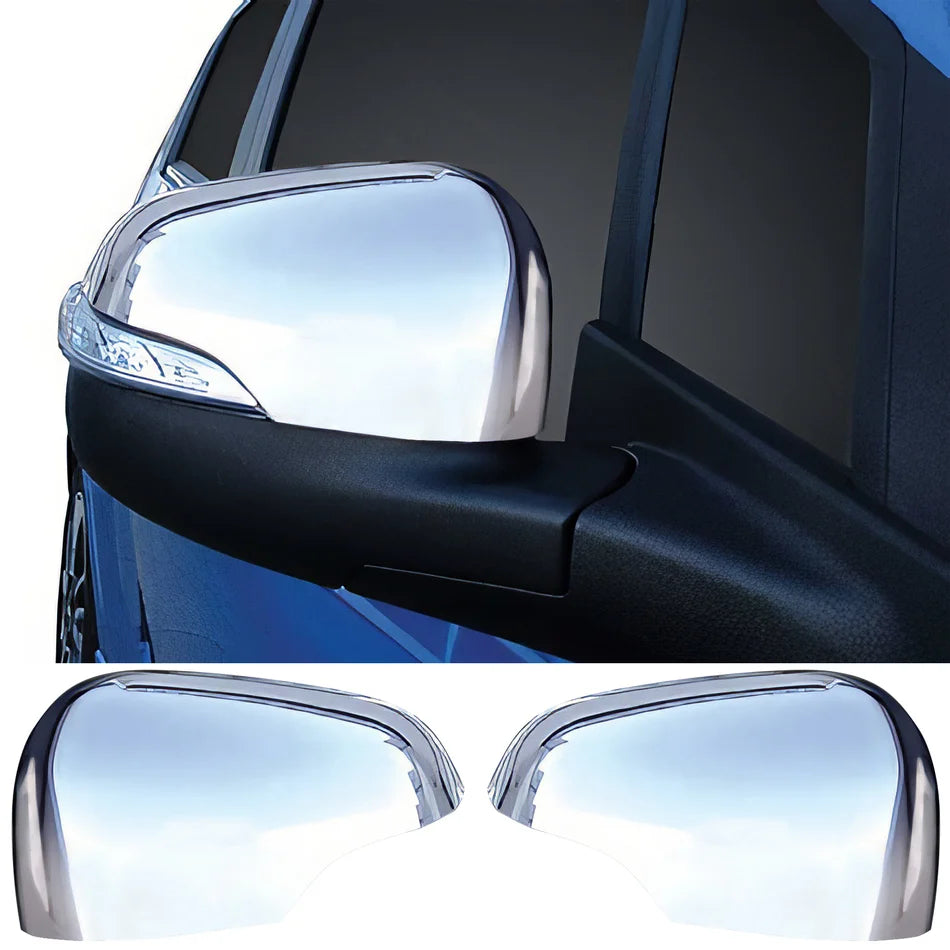 Chrome Light Cut-Out Side Mirror Cover Pair