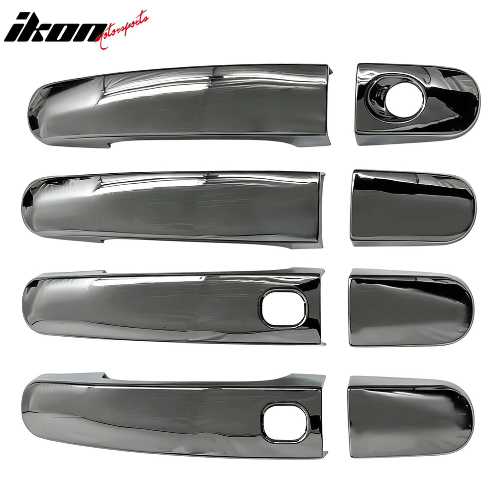 Chrome ABS Door Handle Covers with Keyhole
