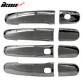 Chrome ABS Door Handle Covers with Keyhole