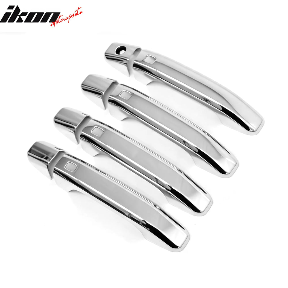 Chrome ABS Door Handle Covers with Keyhole