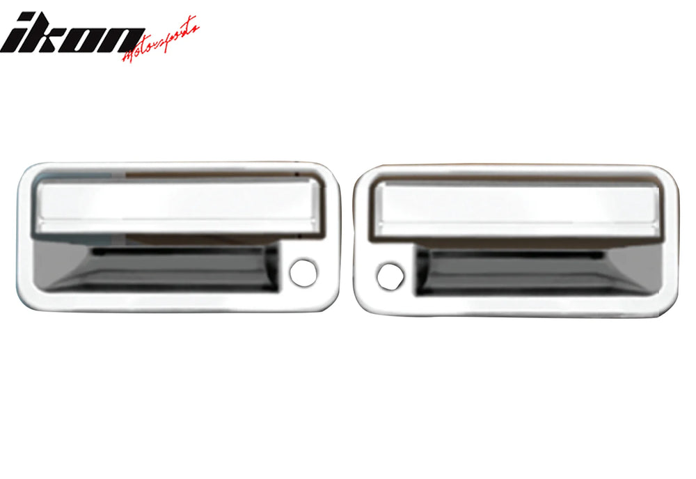 Chrome Door Handle Cover w/ 2 Keyholes