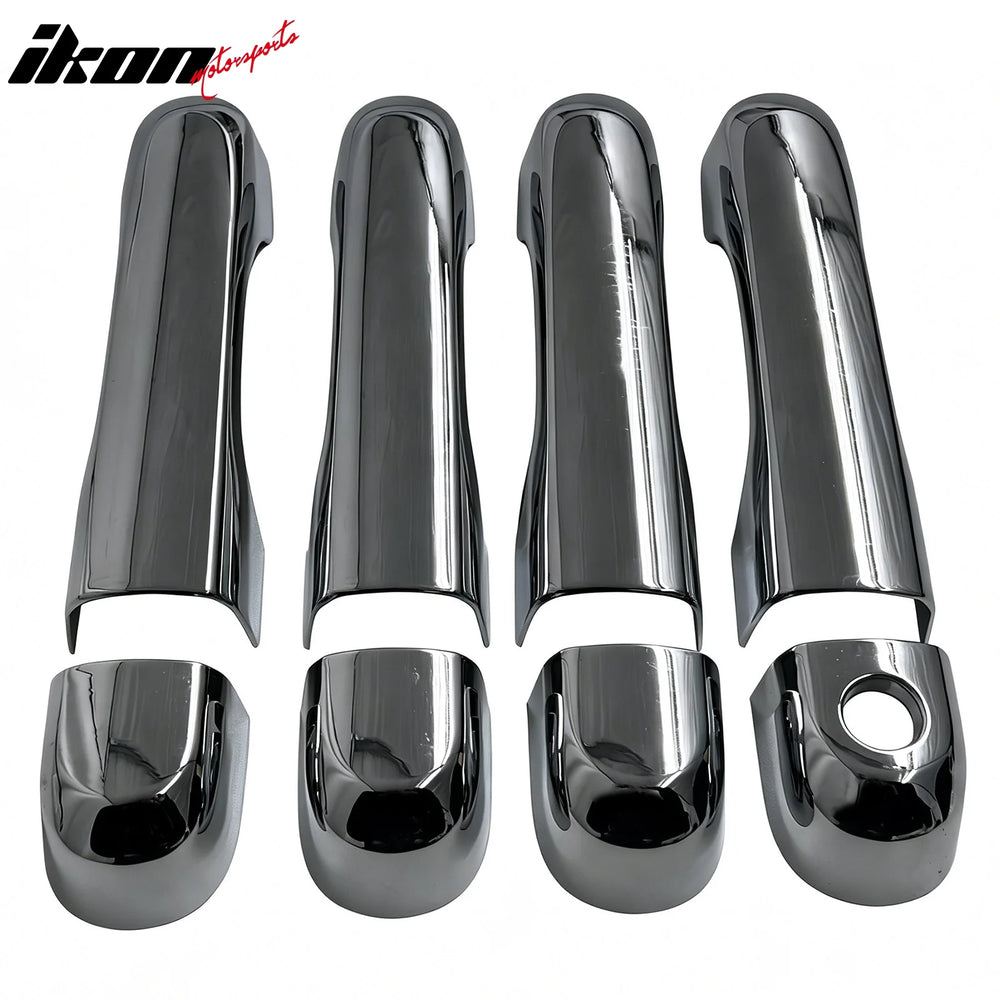 Chrome ABS Door Handle Cover Set with Keyhole