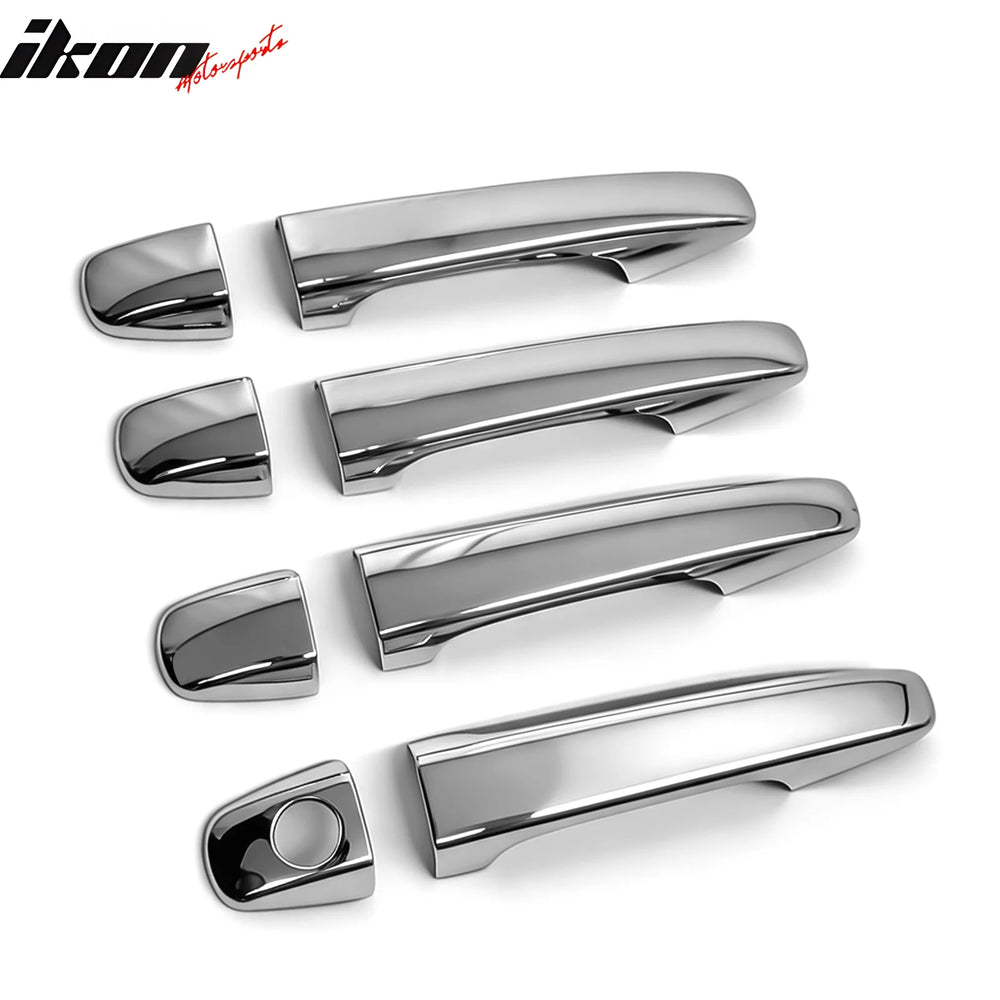 Chrome ABS Door Handle Covers with Keyhole Cutout