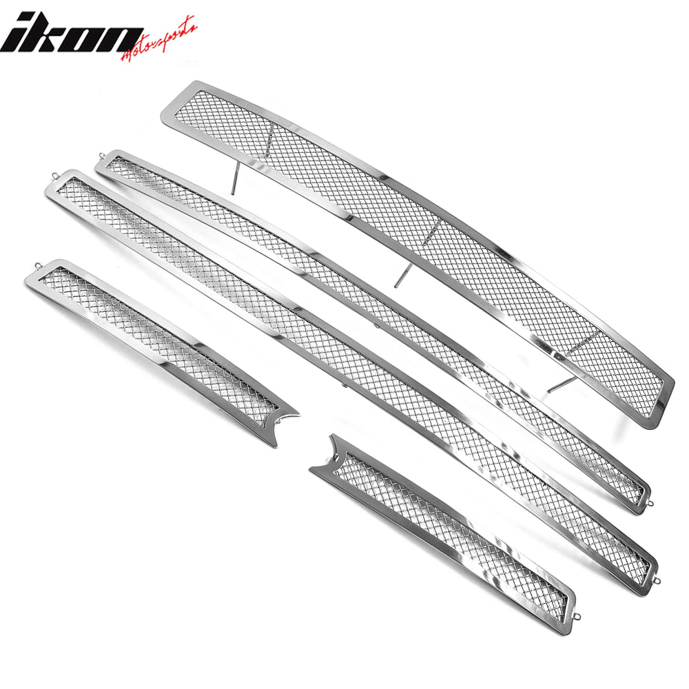 5-Piece Mesh Grille with Chrome Finish