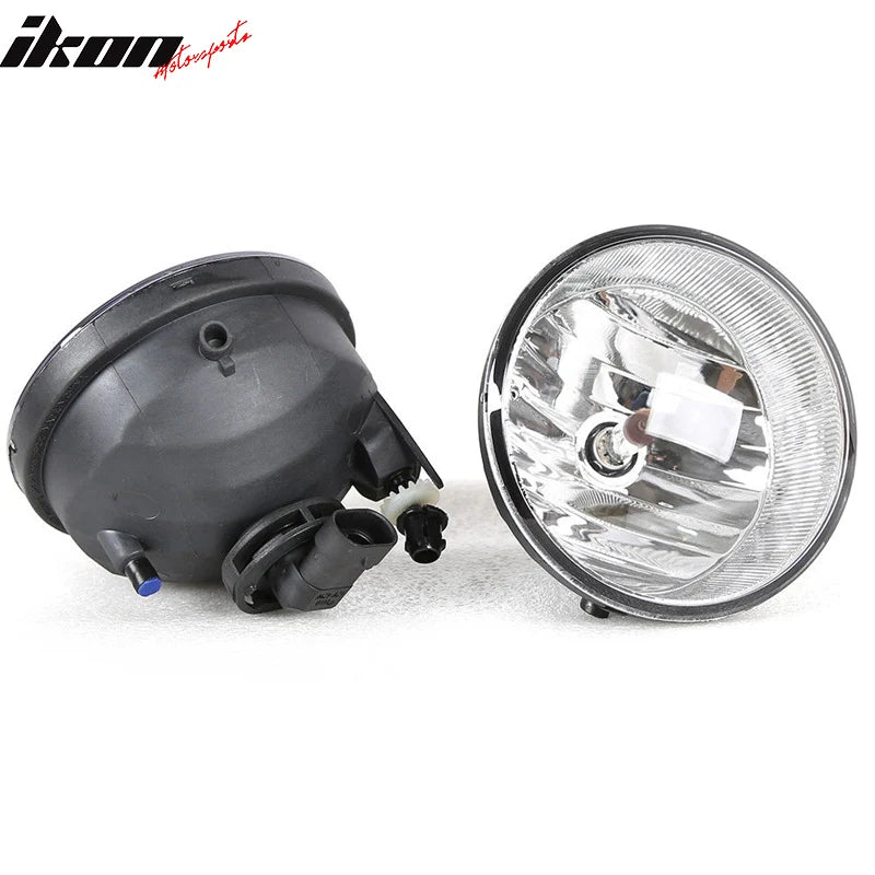 Clear Lens Chrome Housing Fog Light Set