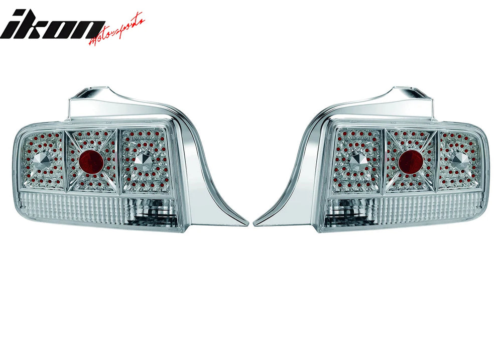 Chrome Clear Lens LED Tail Lights