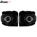 Black Housing Projector Fog Lights with Glass Lenses