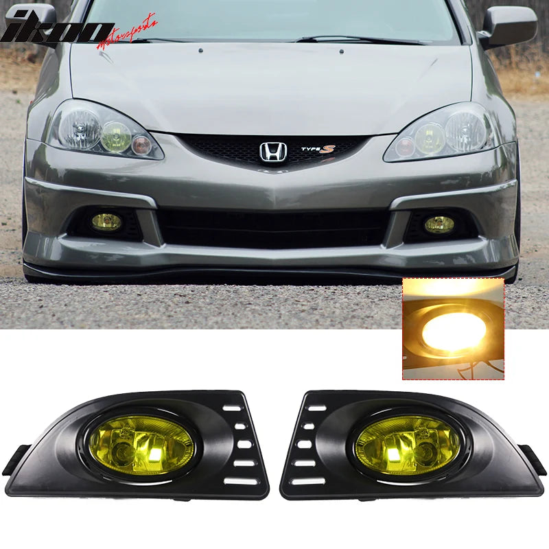 Yellow Lens Fog Lights w/ H11 Bulbs & Wiring Harness