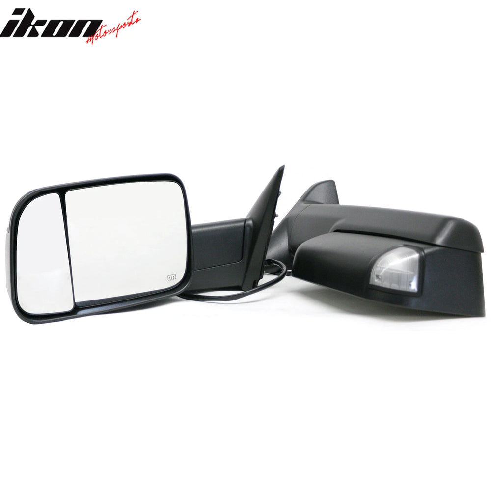 Towing Mirrors with LED Turn Signals & Puddle Lights
