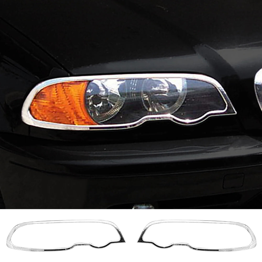 Chrome Headlight Bezel Cover Trim