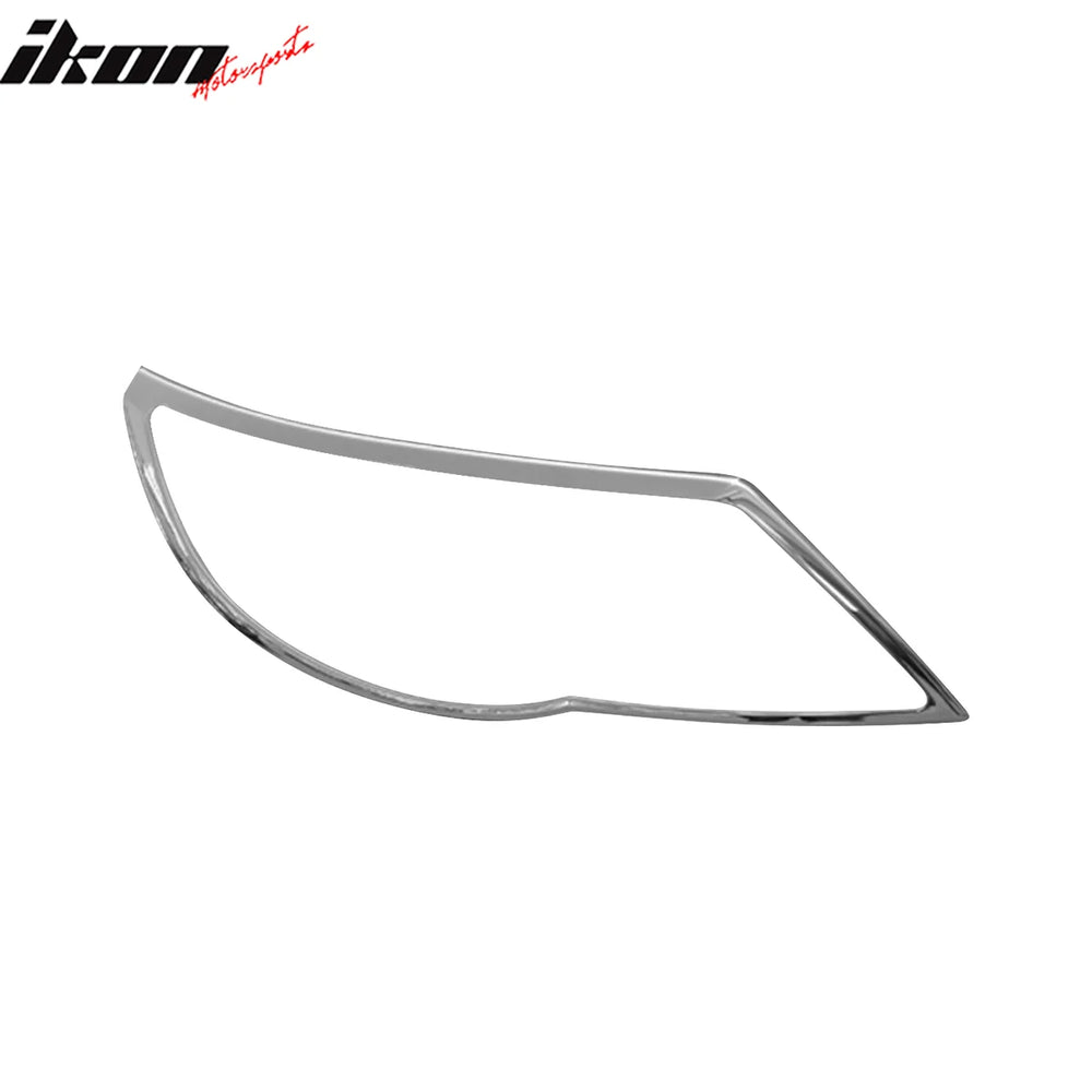 Chrome Headlights Trim Bezel Cover Surround Rim Pair