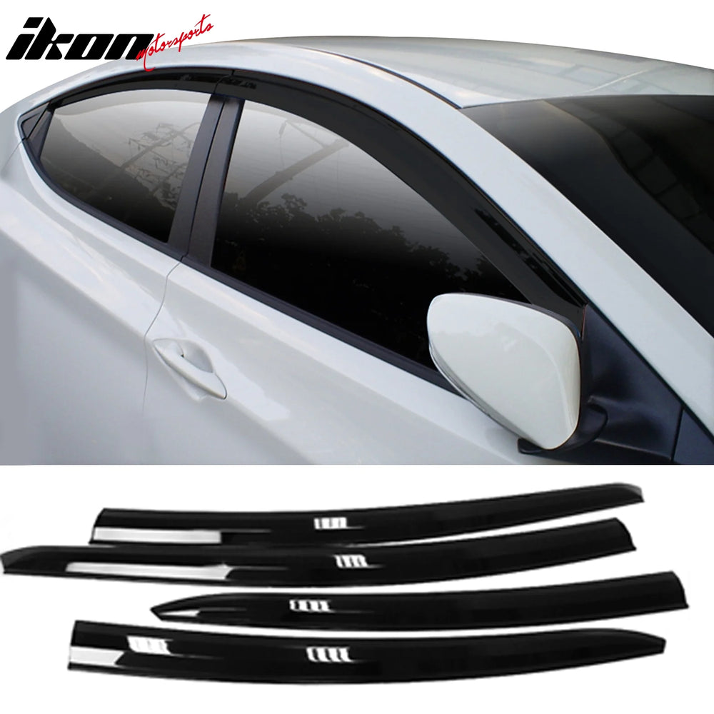 Dark Smoke ABS Window Visors