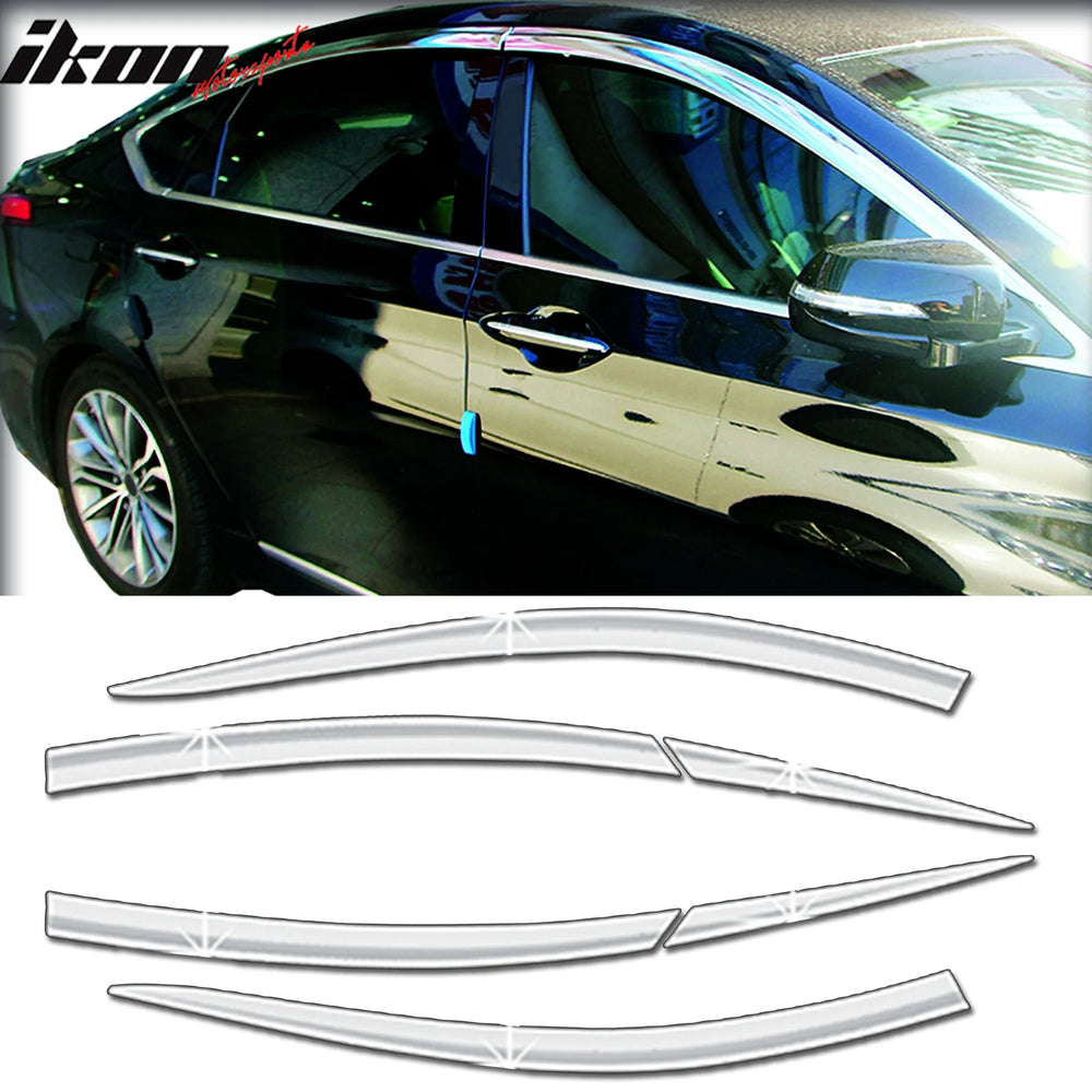 Chrome Window Visor 6-Piece Set