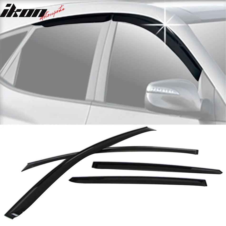 Dark Smoke Window Visors (Set of 4)