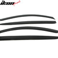 Dark Smoke Tape-On Window Visors