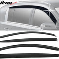 Dark Smoke Tape-On Window Visors