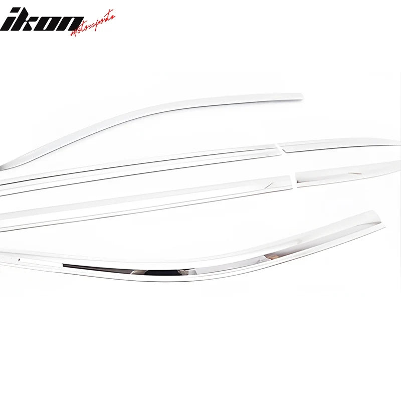ABS Chrome Window Visors 6 Piece Set