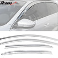 ABS Window Visors with Chrome Finish