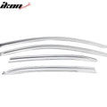 ABS Window Visors with Chrome Finish