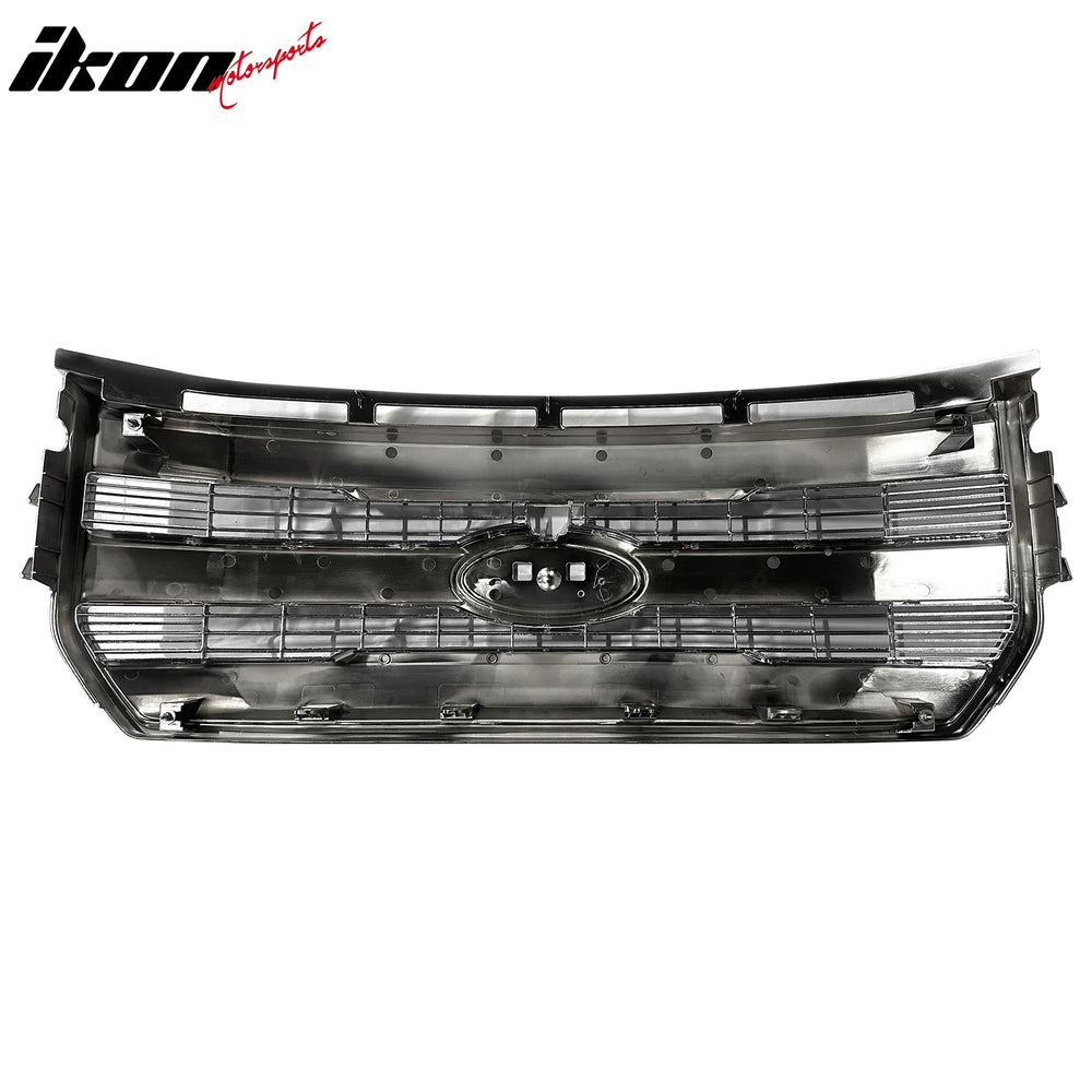 Front Grille, Matte Chrome