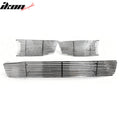 Billet Style Front Grille Insert 3-Piece Set