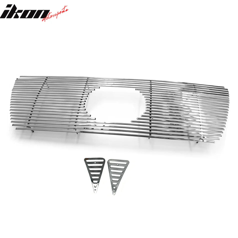 Billet Style Front Upper Grille Cover Set