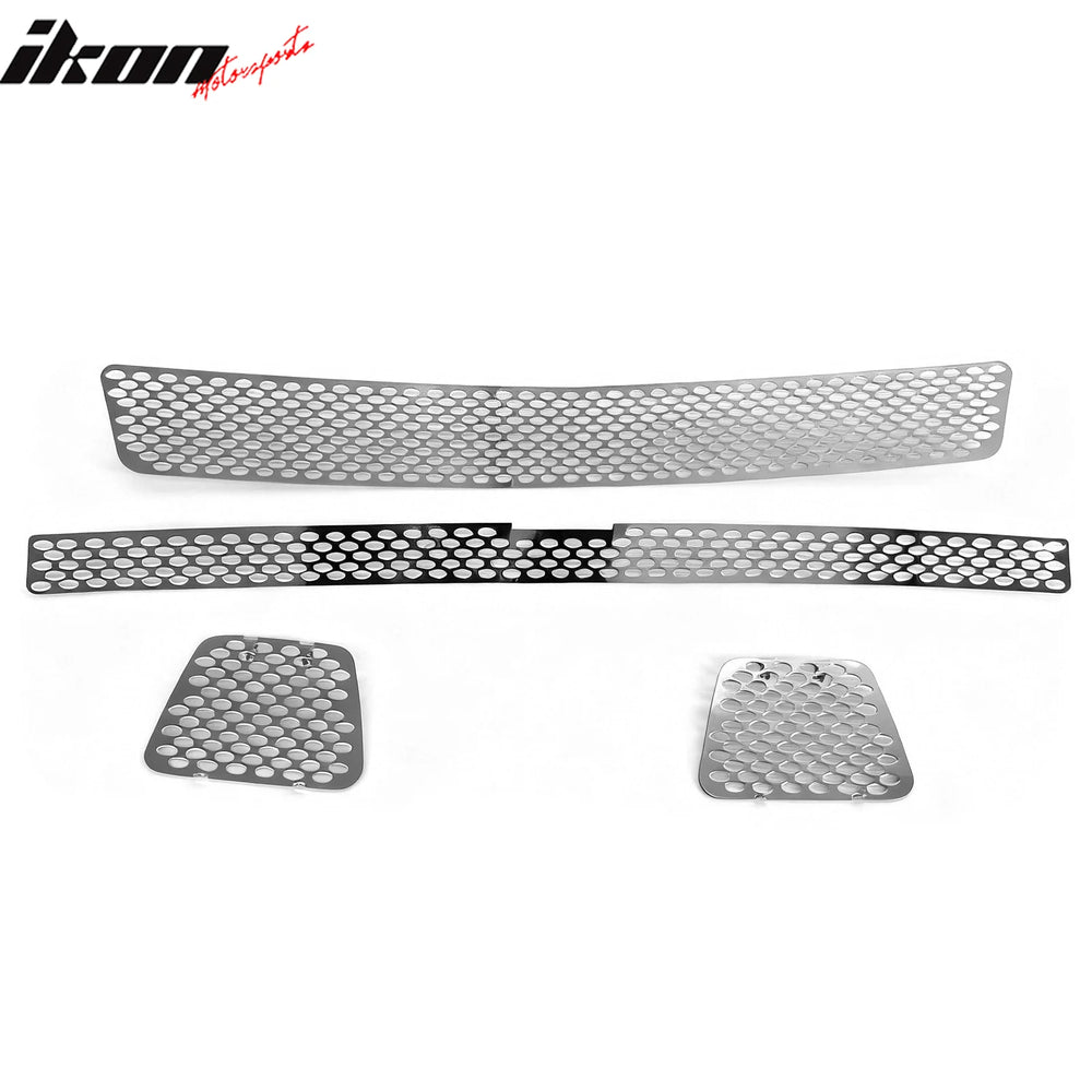 Oval Mesh Grille, Chrome