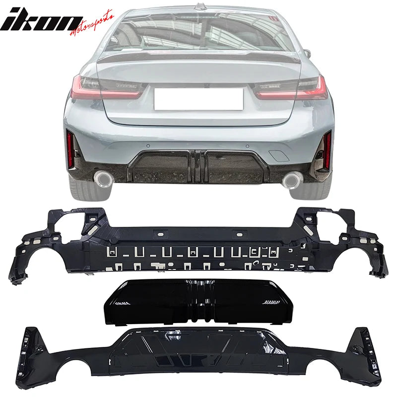 M-P Style Rear Bumper Diffuser 3-Piece Set