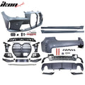 M3 Style Rear Bumper Cover with Round Tip Diffuser