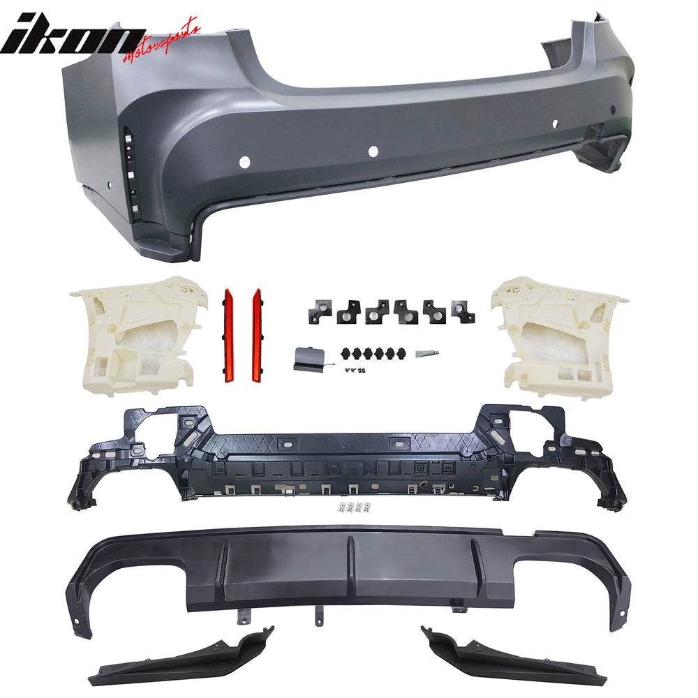 M3 Style Rear Bumper Cover with Diffuser