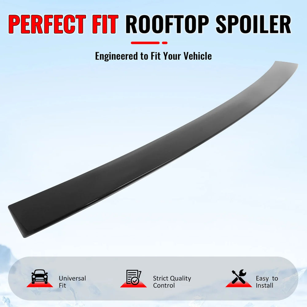 ABS Roof Spoiler, Gloss Black