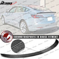 IKON Style Matte Carbon Fiber Rear Trunk Spoiler