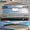 IKON Style Matte Carbon Fiber Rear Trunk Spoiler