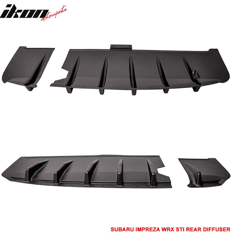 HT Style Rear Bumper Diffuser (2-Piece Set)