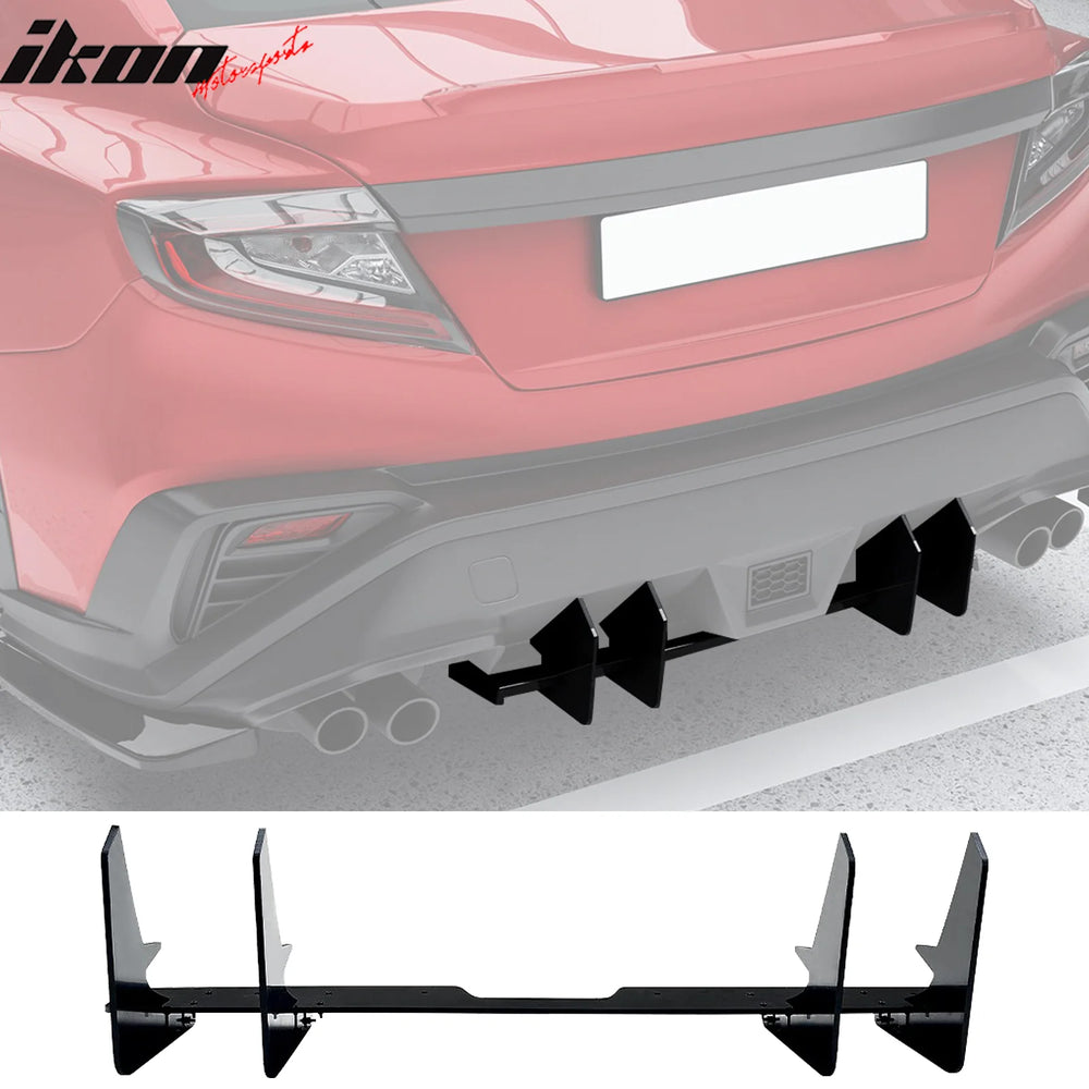 ABS Rear Lower Spoiler 5-Piece Set