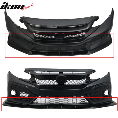 V3 Style Front Bumper Lip
