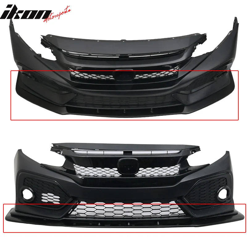 V3 Style Front Bumper Lip